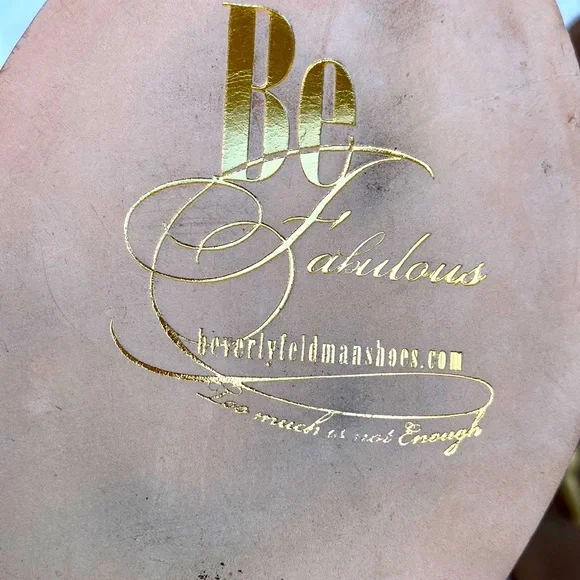 Beverly Feldman jeweled sandals heels gold turquoise size 11 - Picture 11 of 13